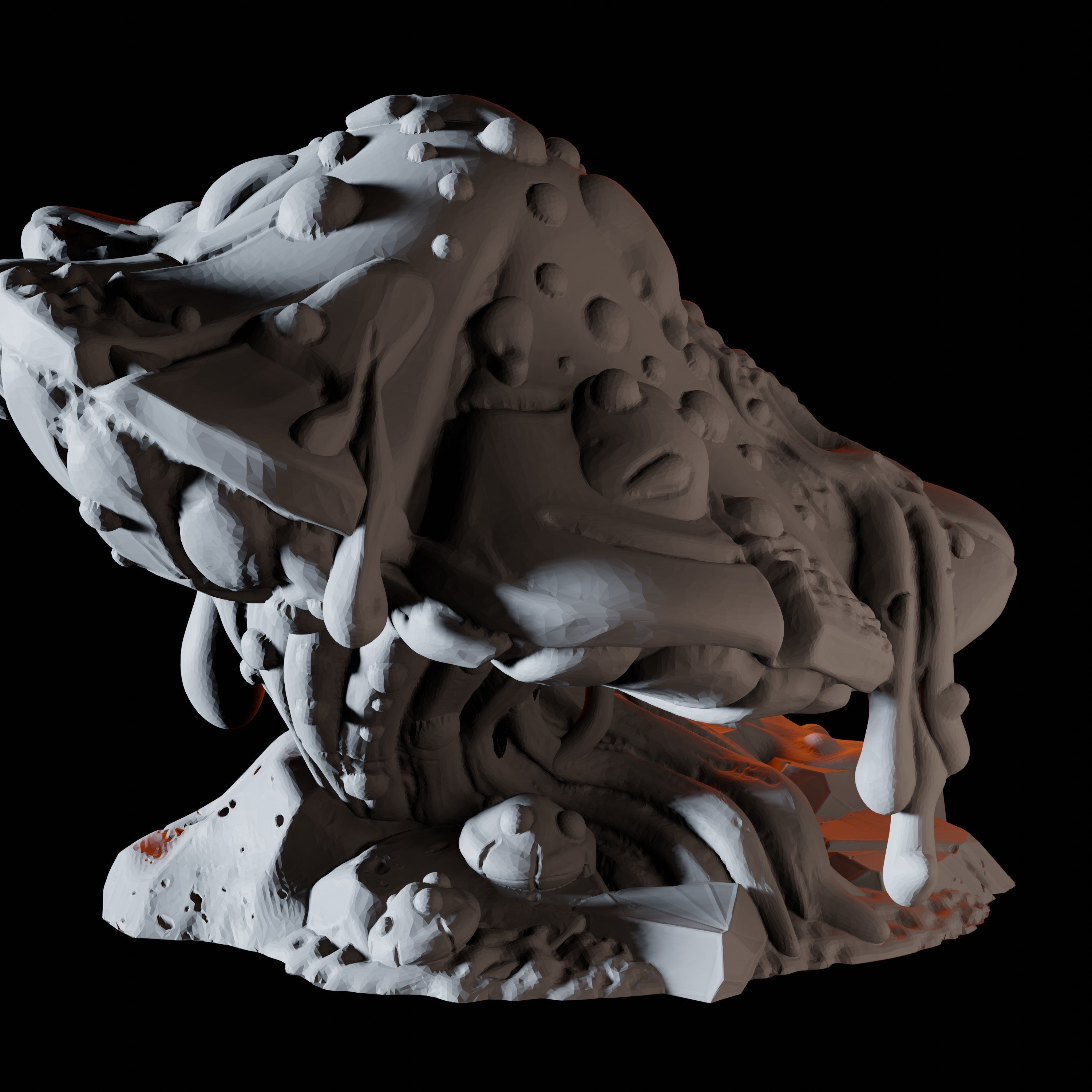 Gooey Mushroom Miniature for Dungeons and Dragons, Pathfinder or other TTRPGs