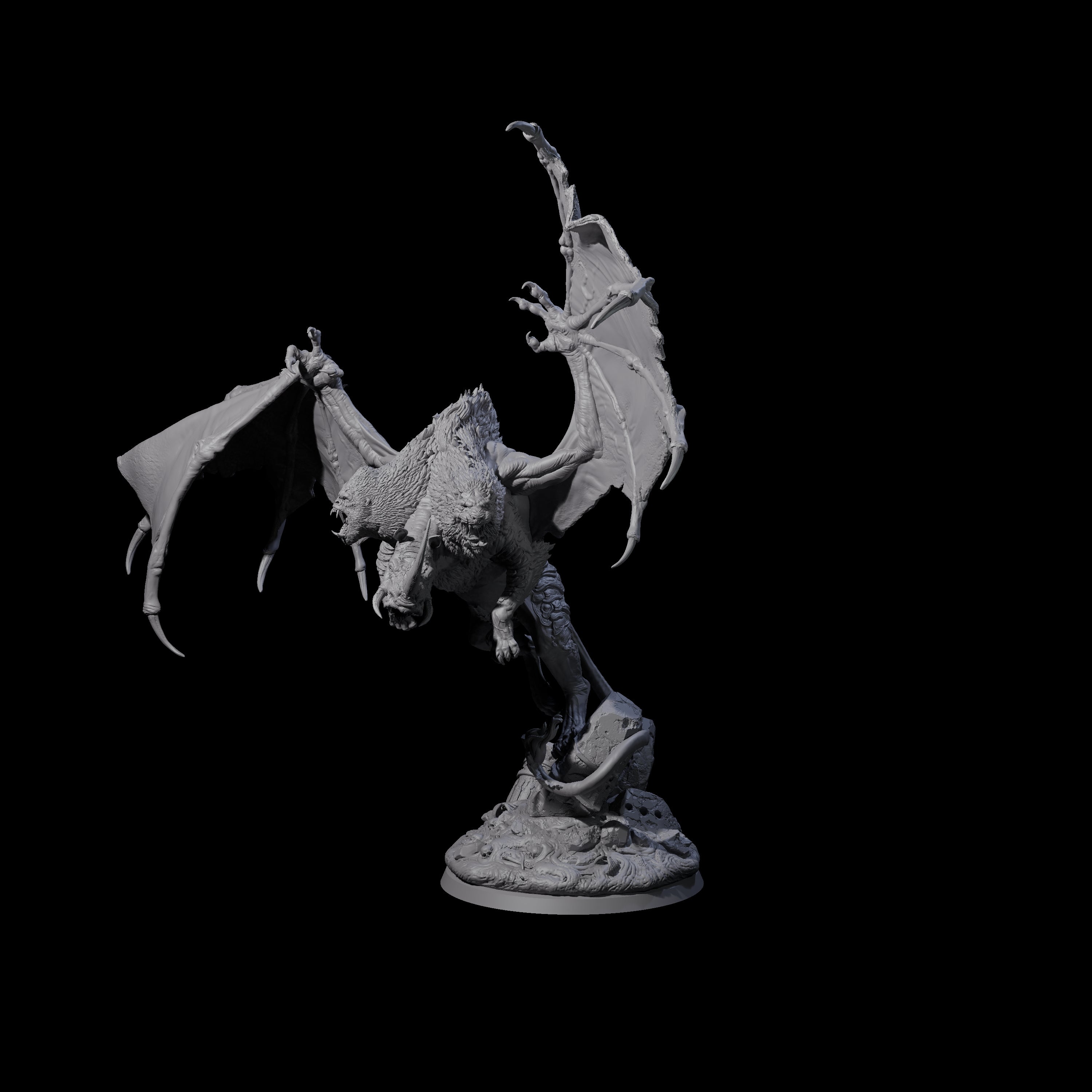 Gorilla Rhino Lion Chimera Miniature for Dungeons and Dragons, Pathfinder or other TTRPGs