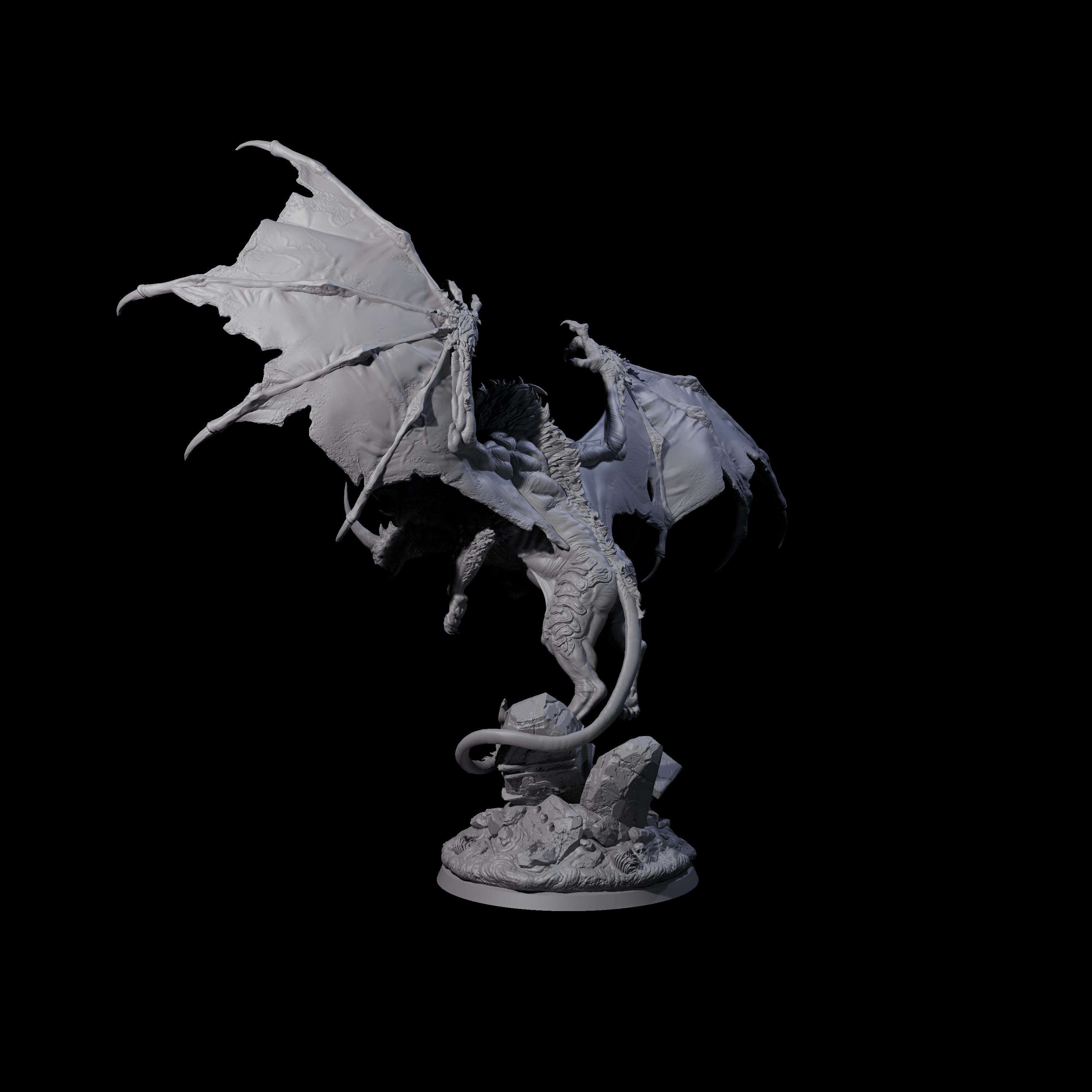 Gorilla Rhino Lion Chimera Miniature for Dungeons and Dragons, Pathfinder or other TTRPGs