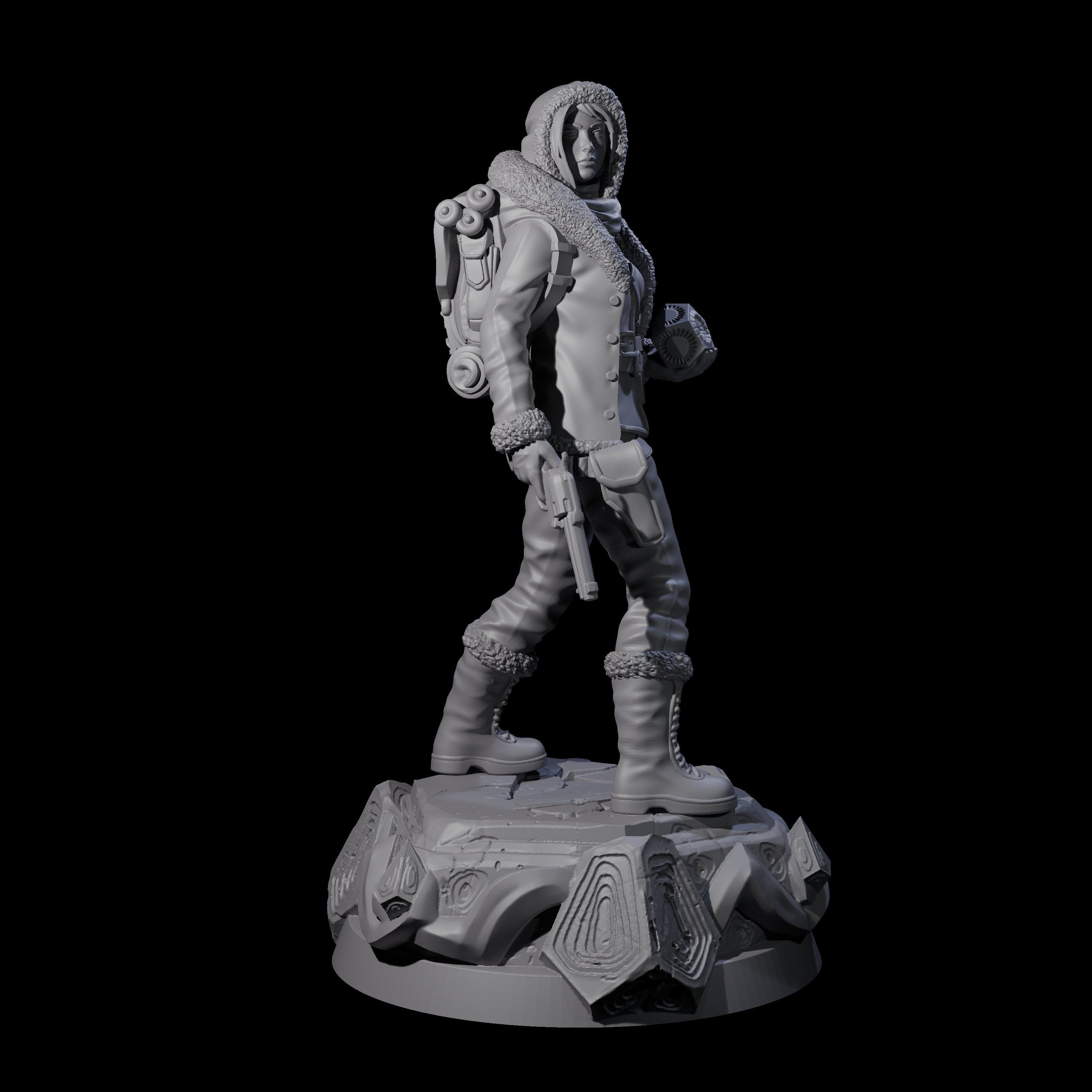 Got It Safe Human Survivor Miniature for Dungeons and Dragons, Pathfinder or other TTRPGs