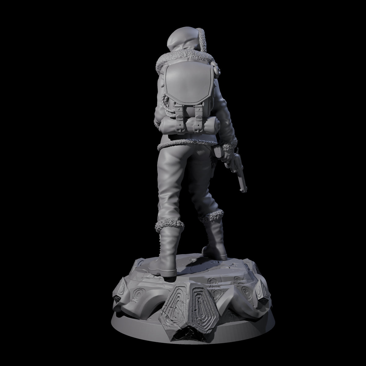 Got It Safe Human Survivor Miniature for Dungeons and Dragons, Pathfinder or other TTRPGs