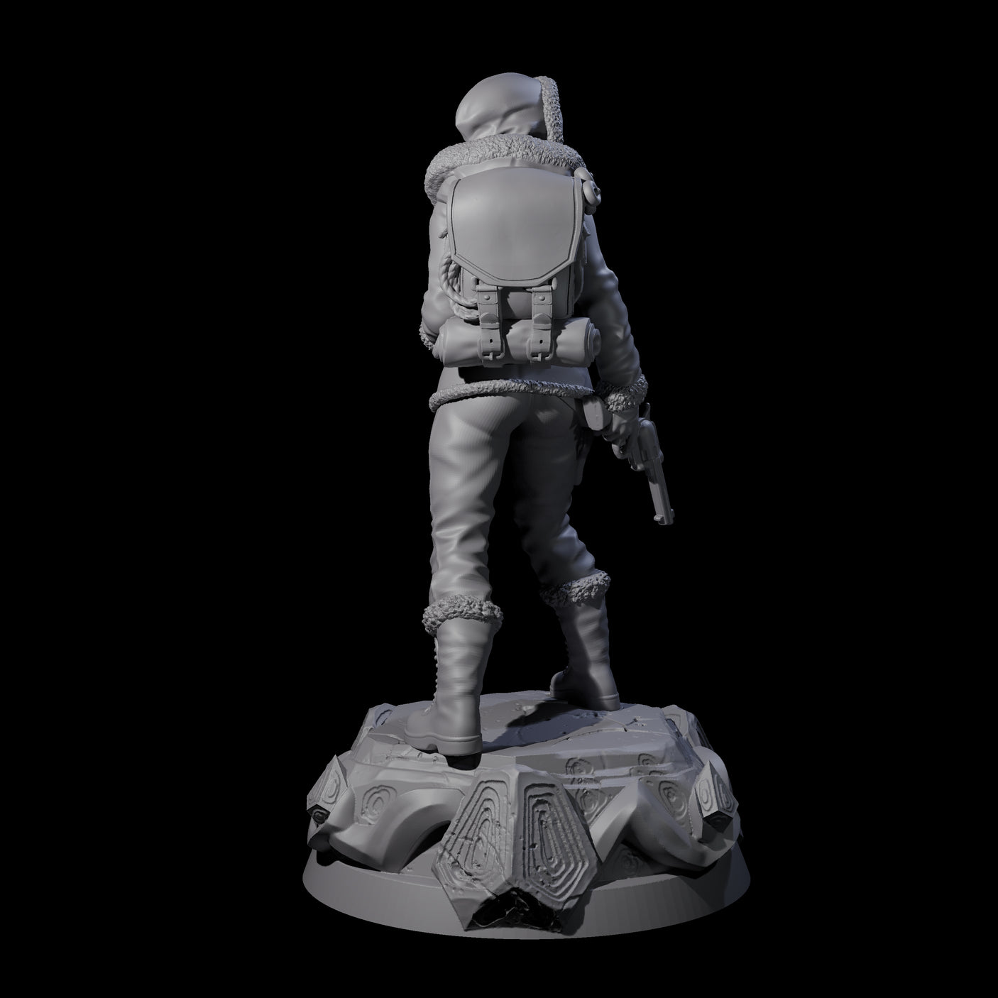 Got It Safe Human Survivor Miniature for Dungeons and Dragons, Pathfinder or other TTRPGs