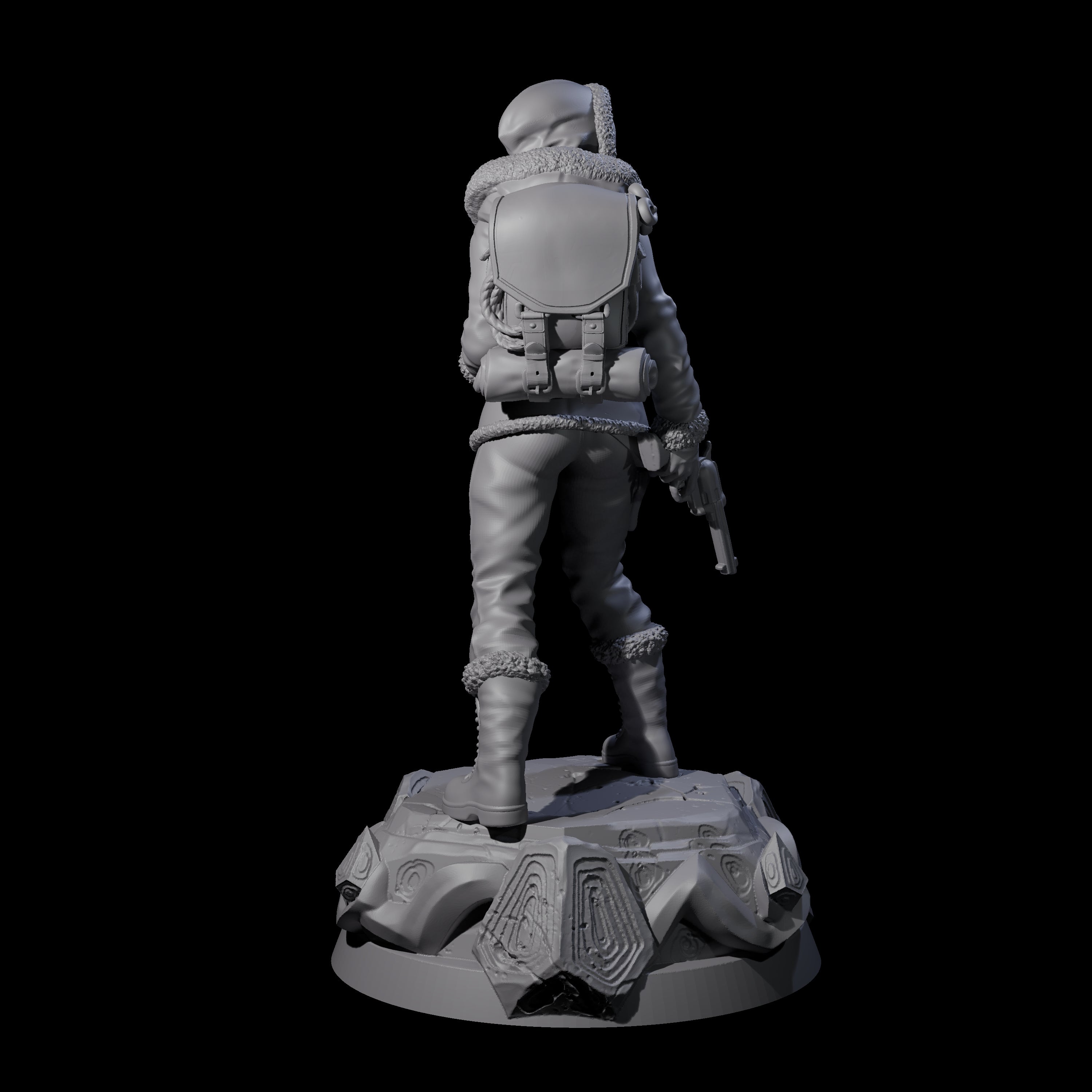 Got It Safe Human Survivor Miniature for Dungeons and Dragons, Pathfinder or other TTRPGs