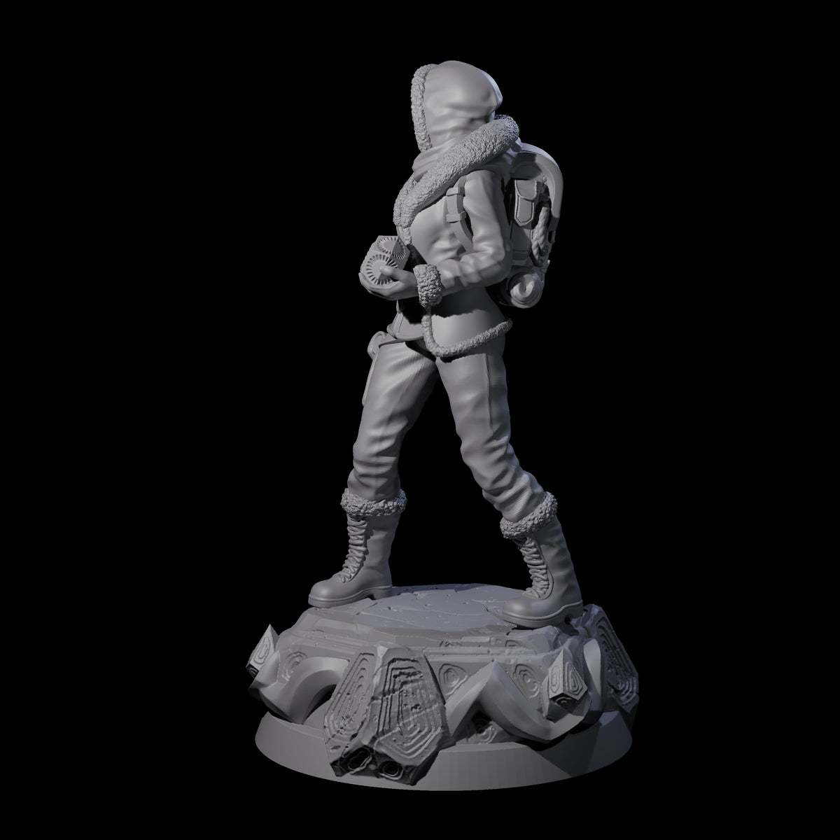 Got It Safe Human Survivor Miniature for Dungeons and Dragons, Pathfinder or other TTRPGs