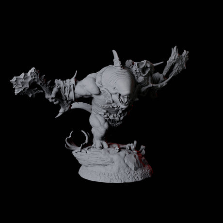 Graceful Orcafolk Warrior A Miniature for Dungeons and Dragons, Pathfinder or other TTRPGs