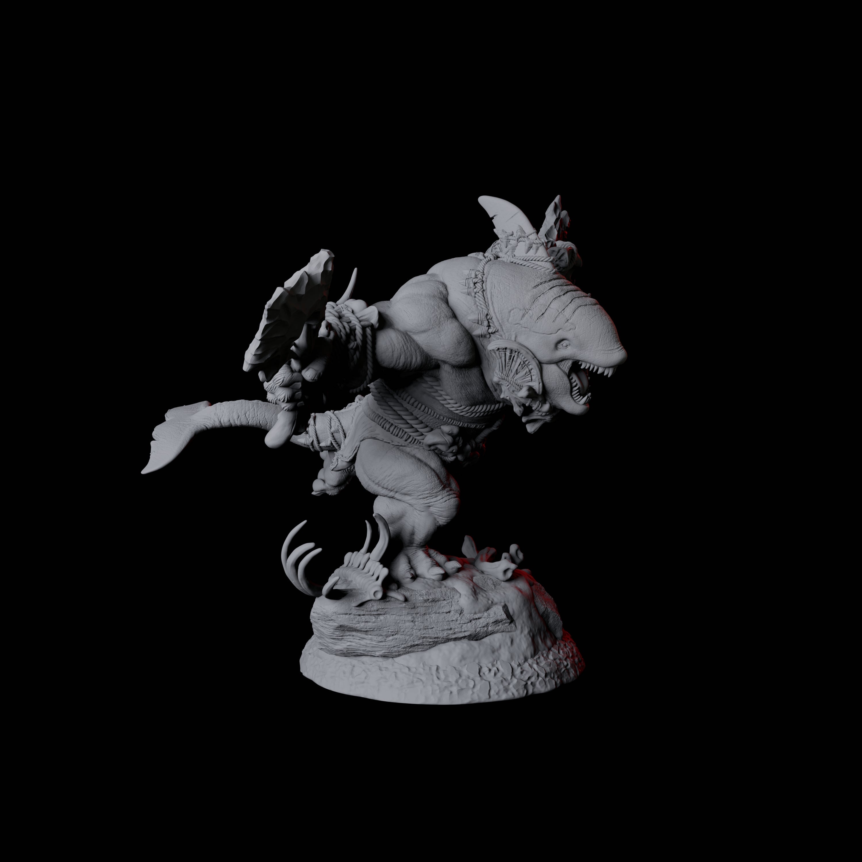 Graceful Orcafolk Warrior A Miniature for Dungeons and Dragons, Pathfinder or other TTRPGs