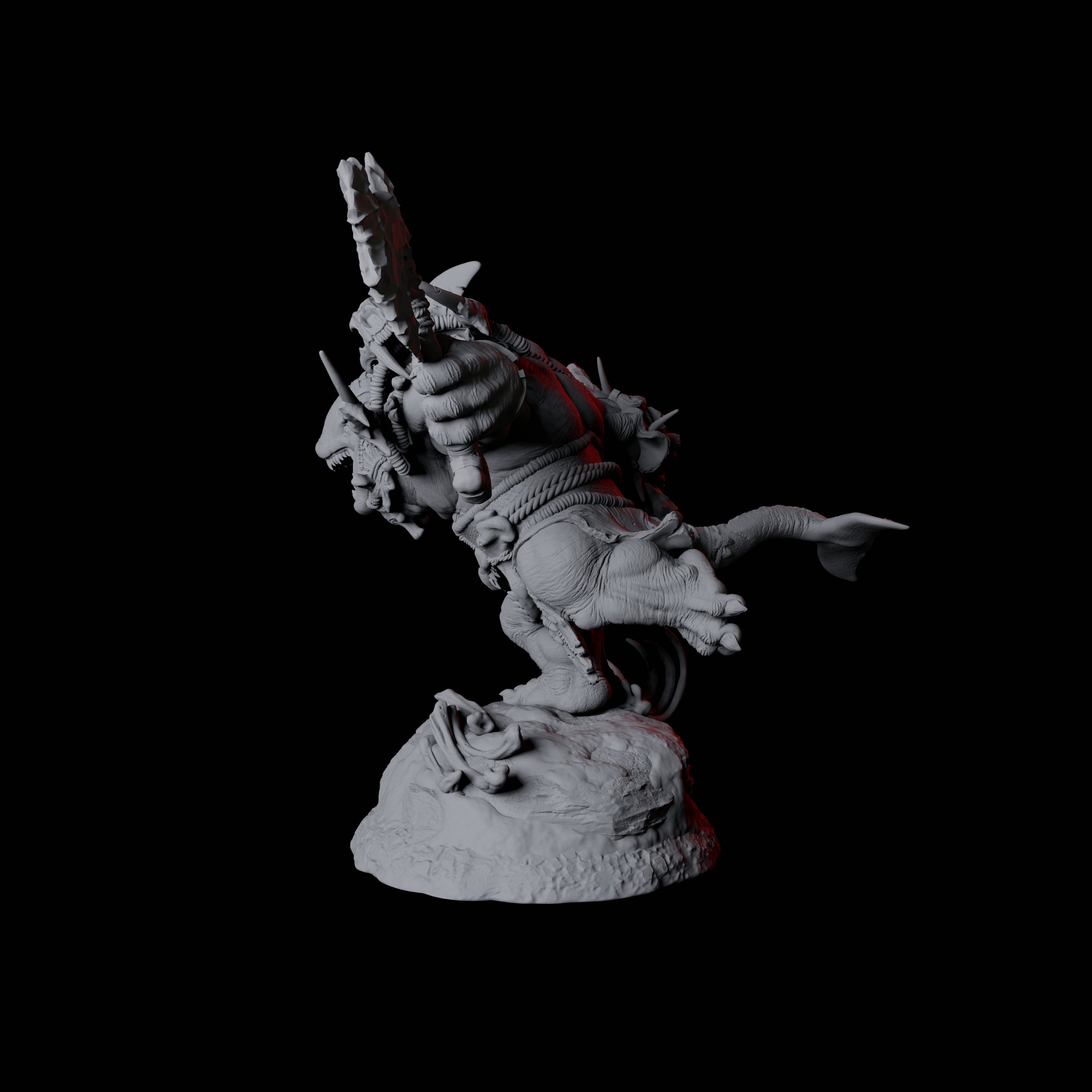 Graceful Orcafolk Warrior A Miniature for Dungeons and Dragons, Pathfinder or other TTRPGs