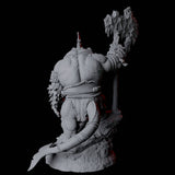 Graceful Orcafolk Warrior B Miniature for Dungeons and Dragons, Pathfinder or other TTRPGs