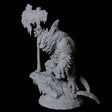 Graceful Orcafolk Warrior B Miniature for Dungeons and Dragons, Pathfinder or other TTRPGs