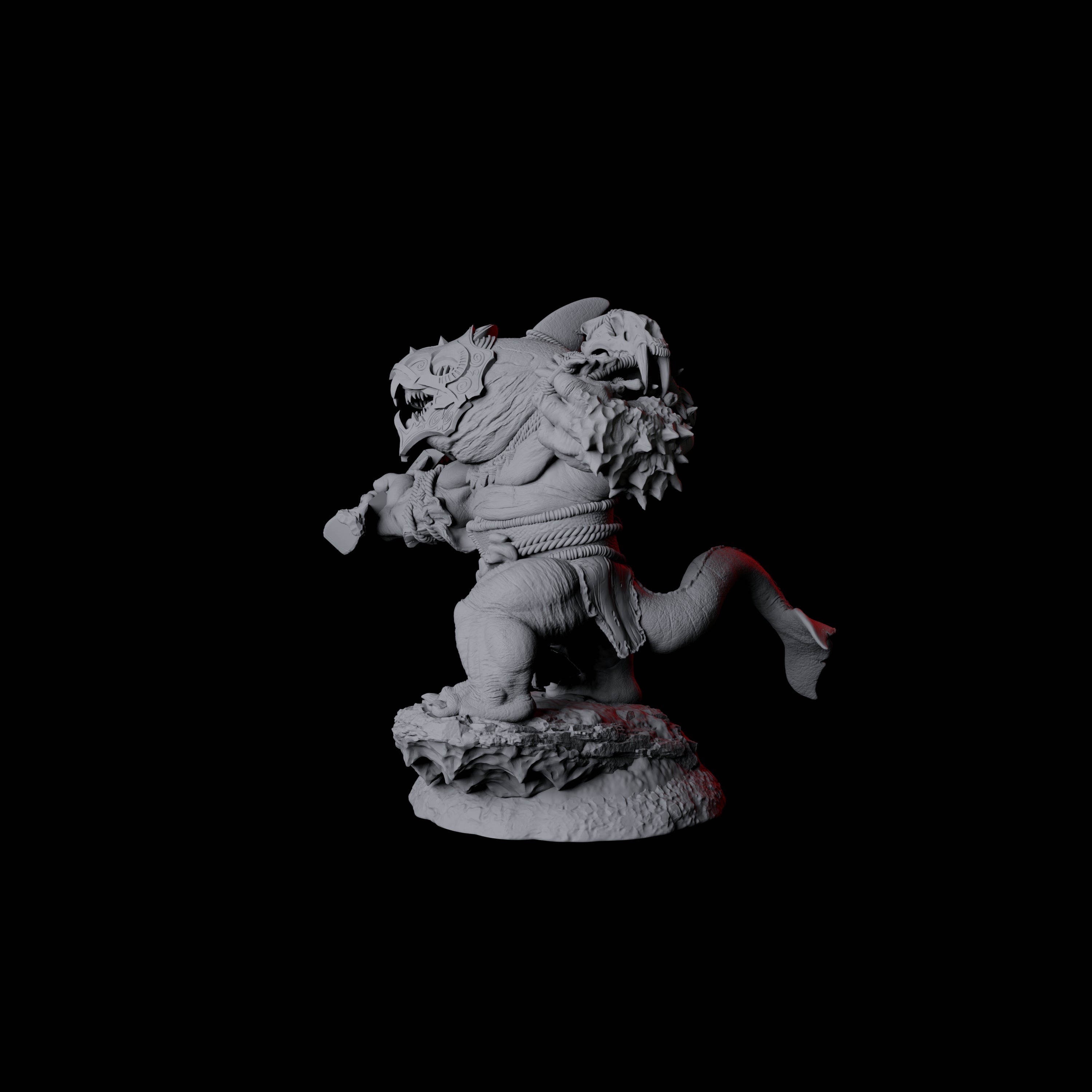 Graceful Orcafolk Warrior D Miniature for Dungeons and Dragons, Pathfinder or other TTRPGs