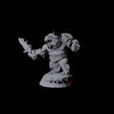 Graceful Orcafolk Warrior D Miniature for Dungeons and Dragons, Pathfinder or other TTRPGs