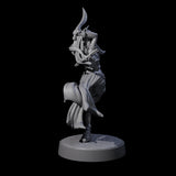 Graceful Tiefling Dancer Miniature for Dungeons and Dragons, Pathfinder or other TTRPGs
