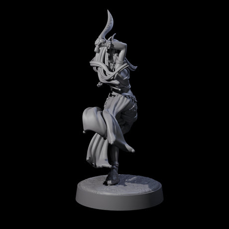 Graceful Tiefling Dancer Miniature for Dungeons and Dragons, Pathfinder or other TTRPGs