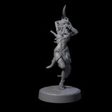Graceful Tiefling Dancer Miniature for Dungeons and Dragons, Pathfinder or other TTRPGs