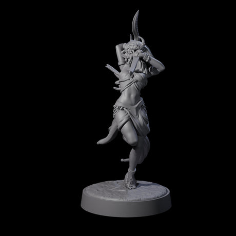 Graceful Tiefling Dancer Miniature for Dungeons and Dragons, Pathfinder or other TTRPGs
