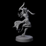 Graceful Tiefling Dancer Miniature for Dungeons and Dragons, Pathfinder or other TTRPGs