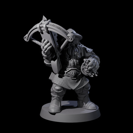 Grand Dwarf Crossbowman B Miniature for Dungeons and Dragons, Pathfinder or other TTRPGs