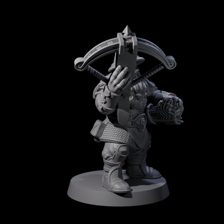 Grand Dwarf Crossbowman B Miniature for Dungeons and Dragons, Pathfinder or other TTRPGs