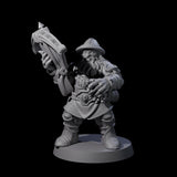 Grand Dwarf Crossbowman B Miniature for Dungeons and Dragons, Pathfinder or other TTRPGs
