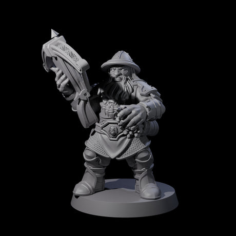 Grand Dwarf Crossbowman B Miniature for Dungeons and Dragons, Pathfinder or other TTRPGs