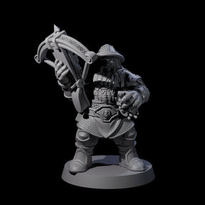 Grand Dwarf Crossbowman B Miniature for Dungeons and Dragons, Pathfinder or other TTRPGs
