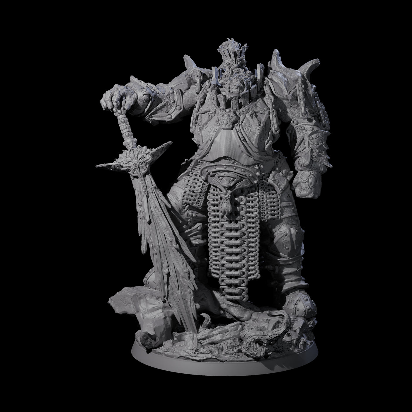 Grand Fire Giant Warlord Miniature for Dungeons and Dragons, Pathfinder or other TTRPGs