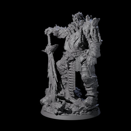 Grand Fire Giant Warlord Miniature for Dungeons and Dragons, Pathfinder or other TTRPGs