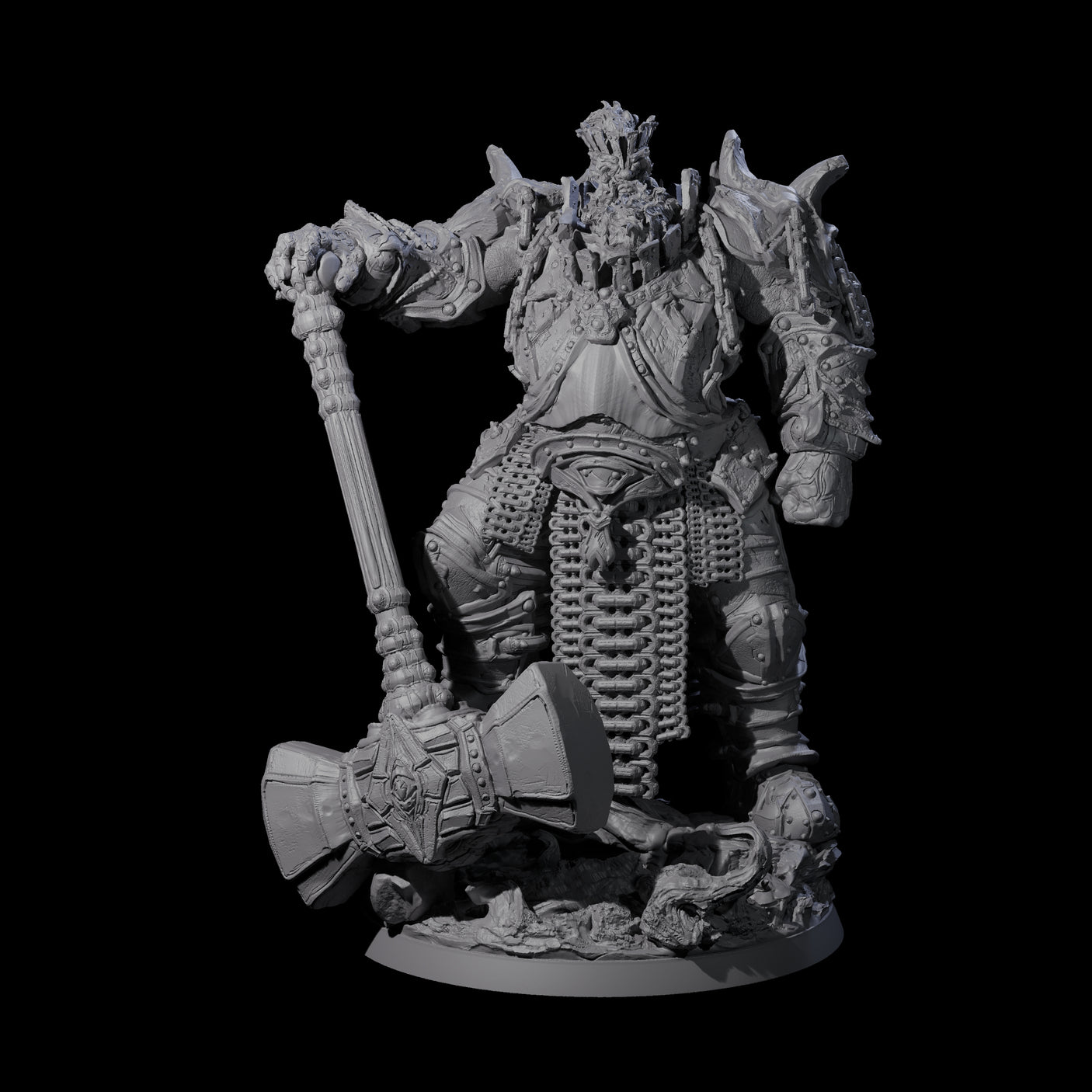 Grand Fire Giant Warlord Miniature for Dungeons and Dragons, Pathfinder or other TTRPGs