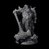 Grand Fire Giant Warlord Miniature for Dungeons and Dragons, Pathfinder or other TTRPGs