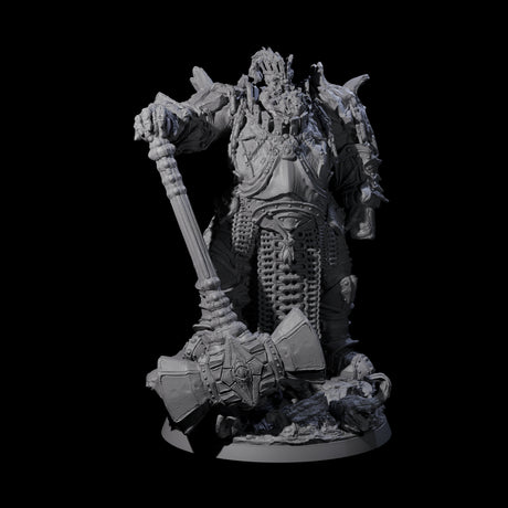 Grand Fire Giant Warlord Miniature for Dungeons and Dragons, Pathfinder or other TTRPGs