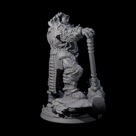 Grand Fire Giant Warlord Miniature for Dungeons and Dragons, Pathfinder or other TTRPGs