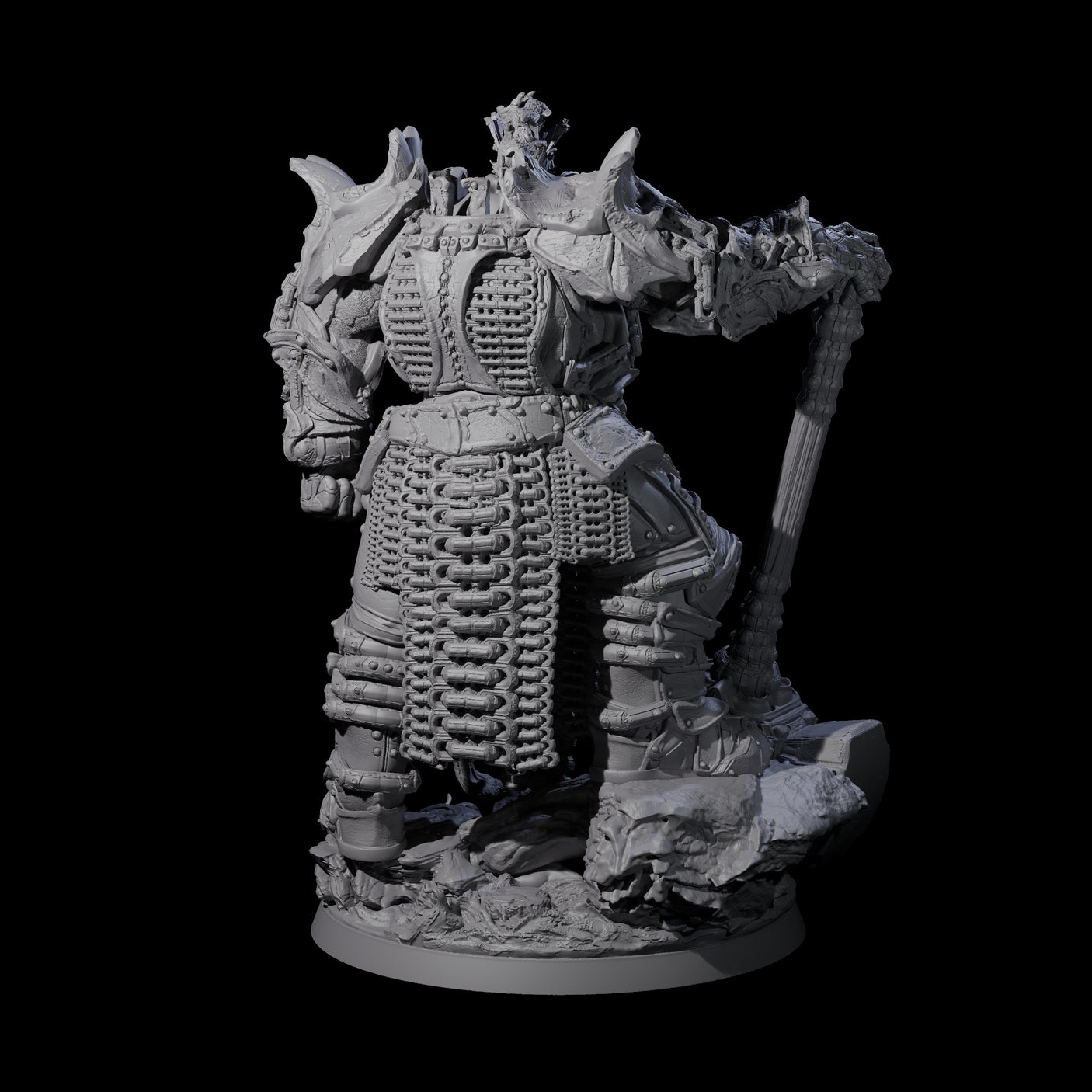 Grand Fire Giant Warlord Miniature for Dungeons and Dragons, Pathfinder or other TTRPGs