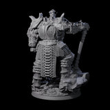 Grand Fire Giant Warlord Miniature for Dungeons and Dragons, Pathfinder or other TTRPGs