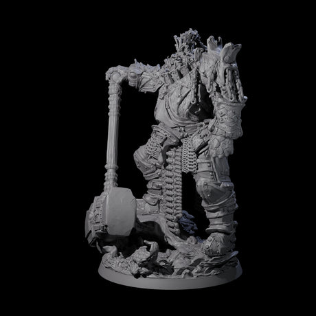 Grand Fire Giant Warlord Miniature for Dungeons and Dragons, Pathfinder or other TTRPGs