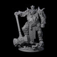 Grand Fire Giant Warlord Miniature for Dungeons and Dragons, Pathfinder or other TTRPGs