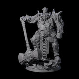 Grand Fire Giant Warlord Miniature for Dungeons and Dragons, Pathfinder or other TTRPGs