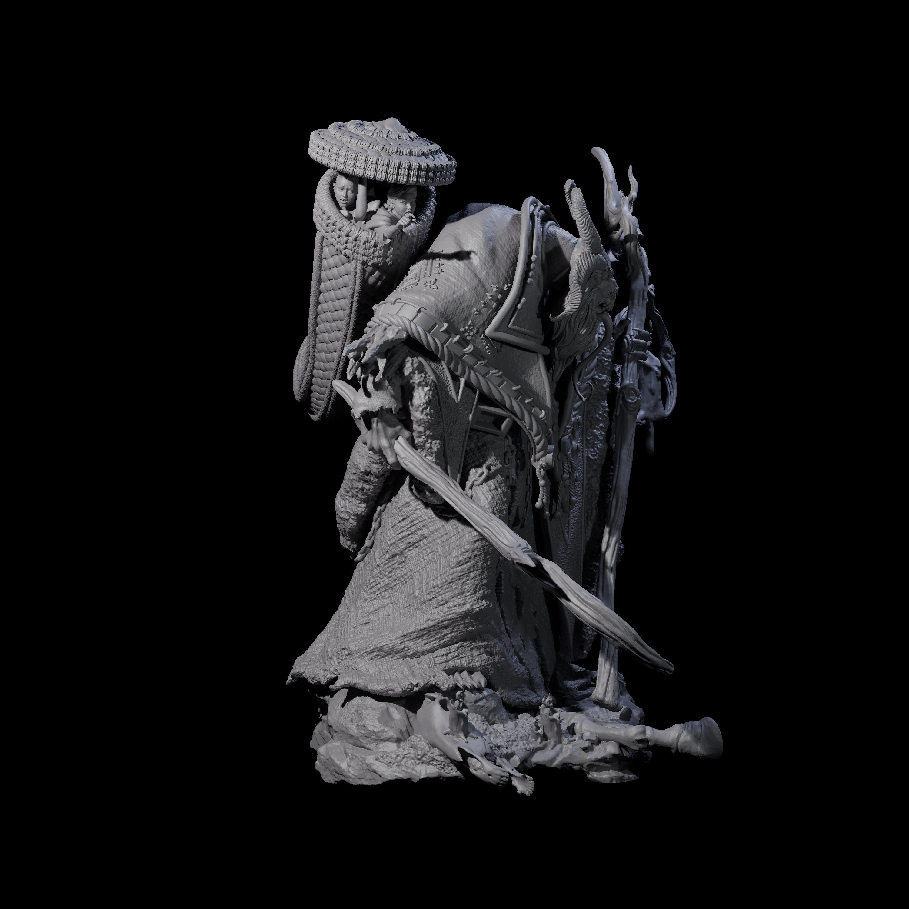 Grand Krampus Miniature for Dungeons and Dragons, Pathfinder or other TTRPGs