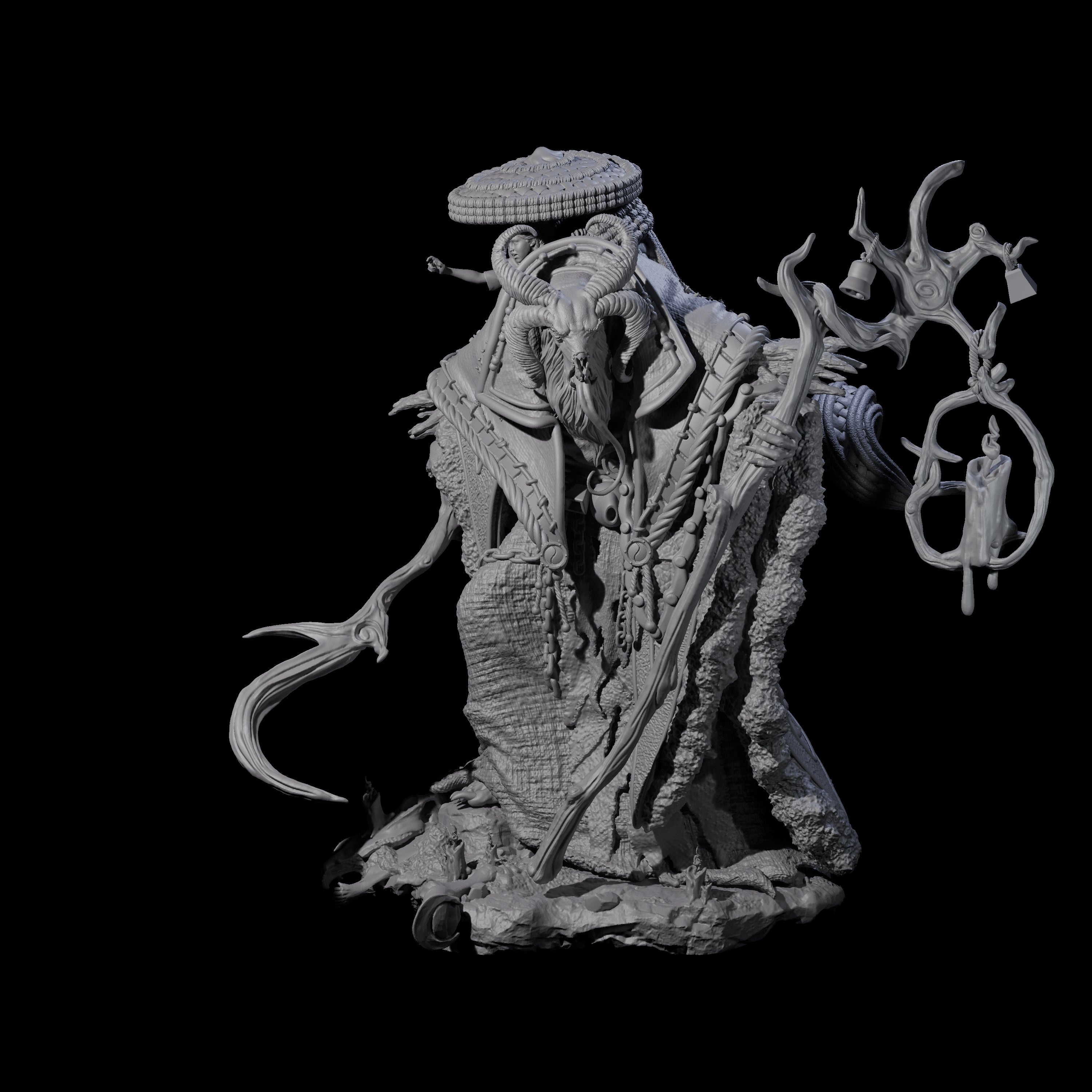 Grand Krampus Miniature for Dungeons and Dragons, Pathfinder or other TTRPGs