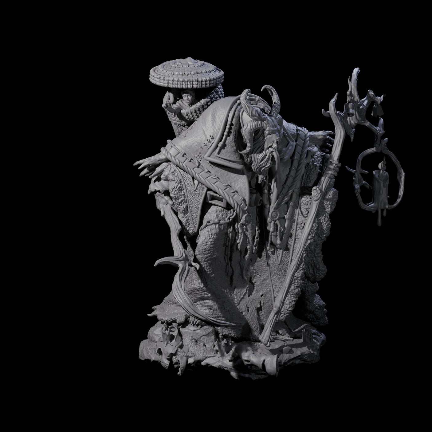 Grand Krampus Miniature for Dungeons and Dragons, Pathfinder or other TTRPGs