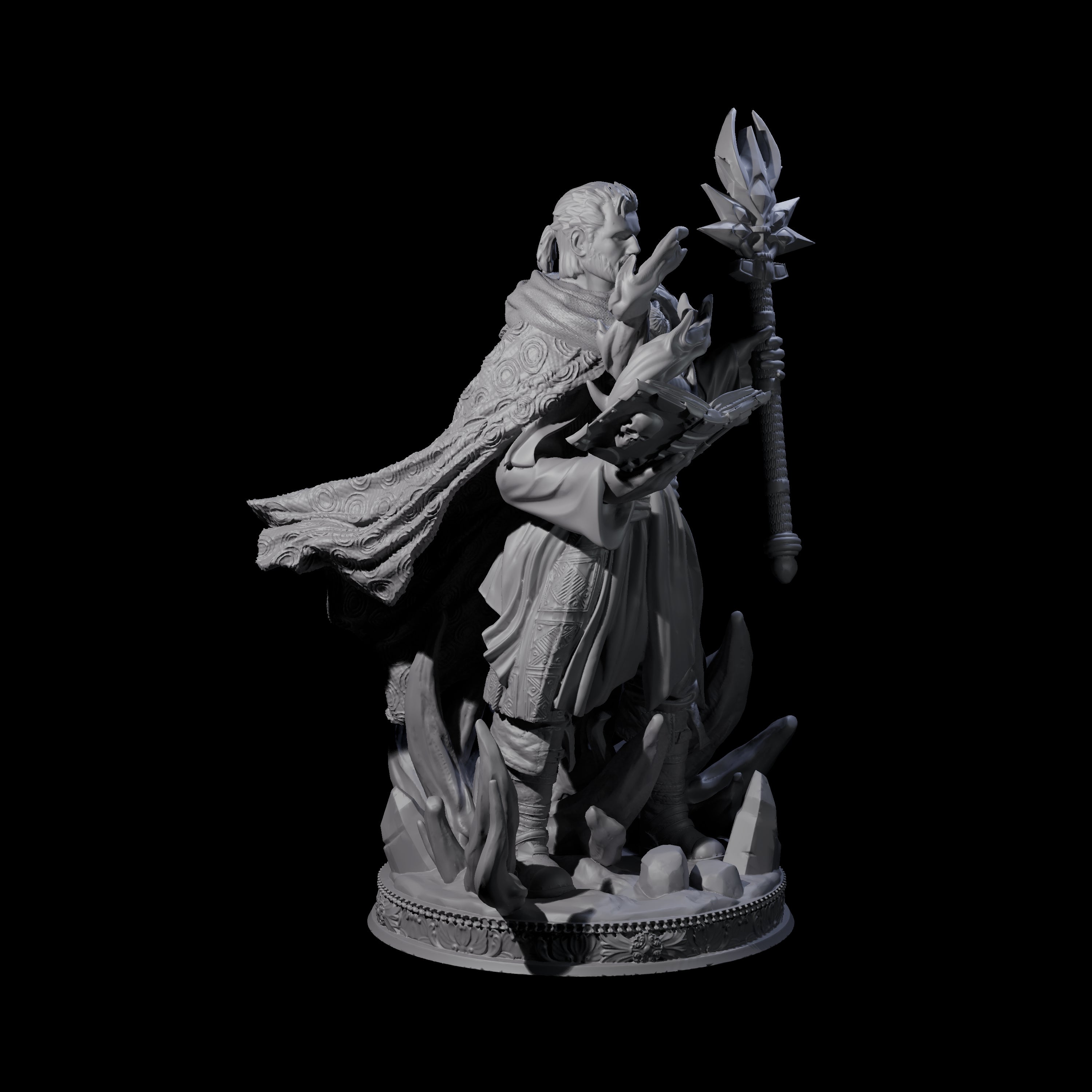 Grand Master Wizard Miniature for Dungeons and Dragons, Pathfinder or other TTRPGs