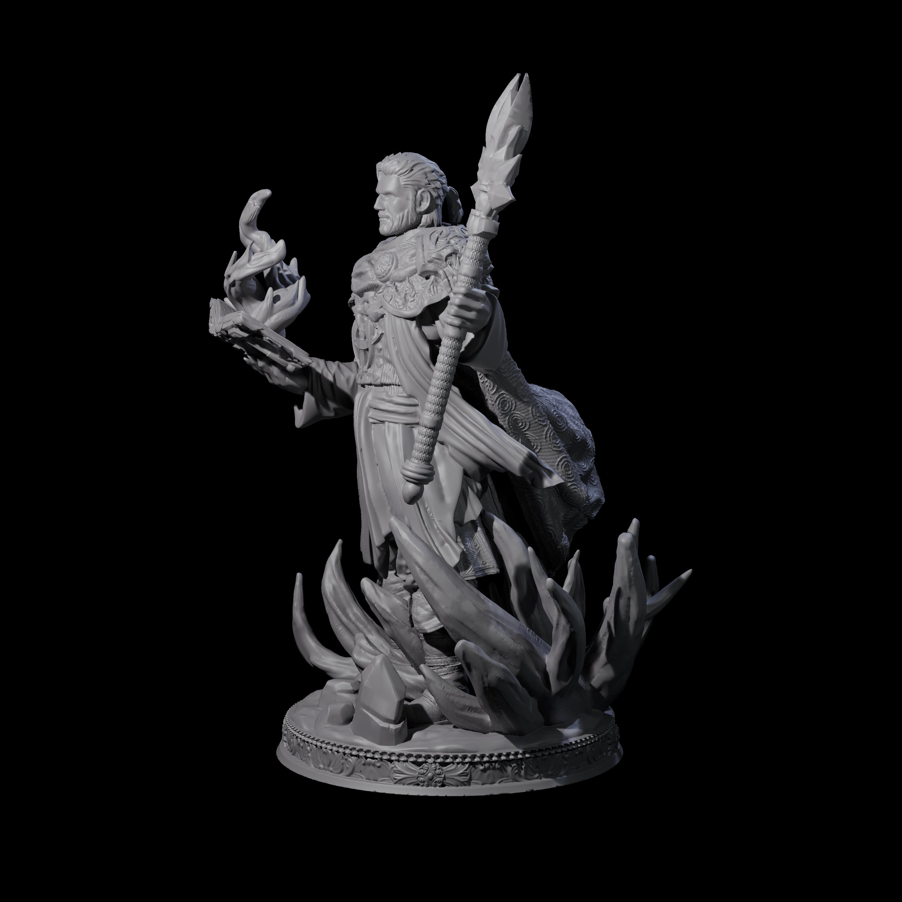 Grand Master Wizard Miniature for Dungeons and Dragons, Pathfinder or other TTRPGs