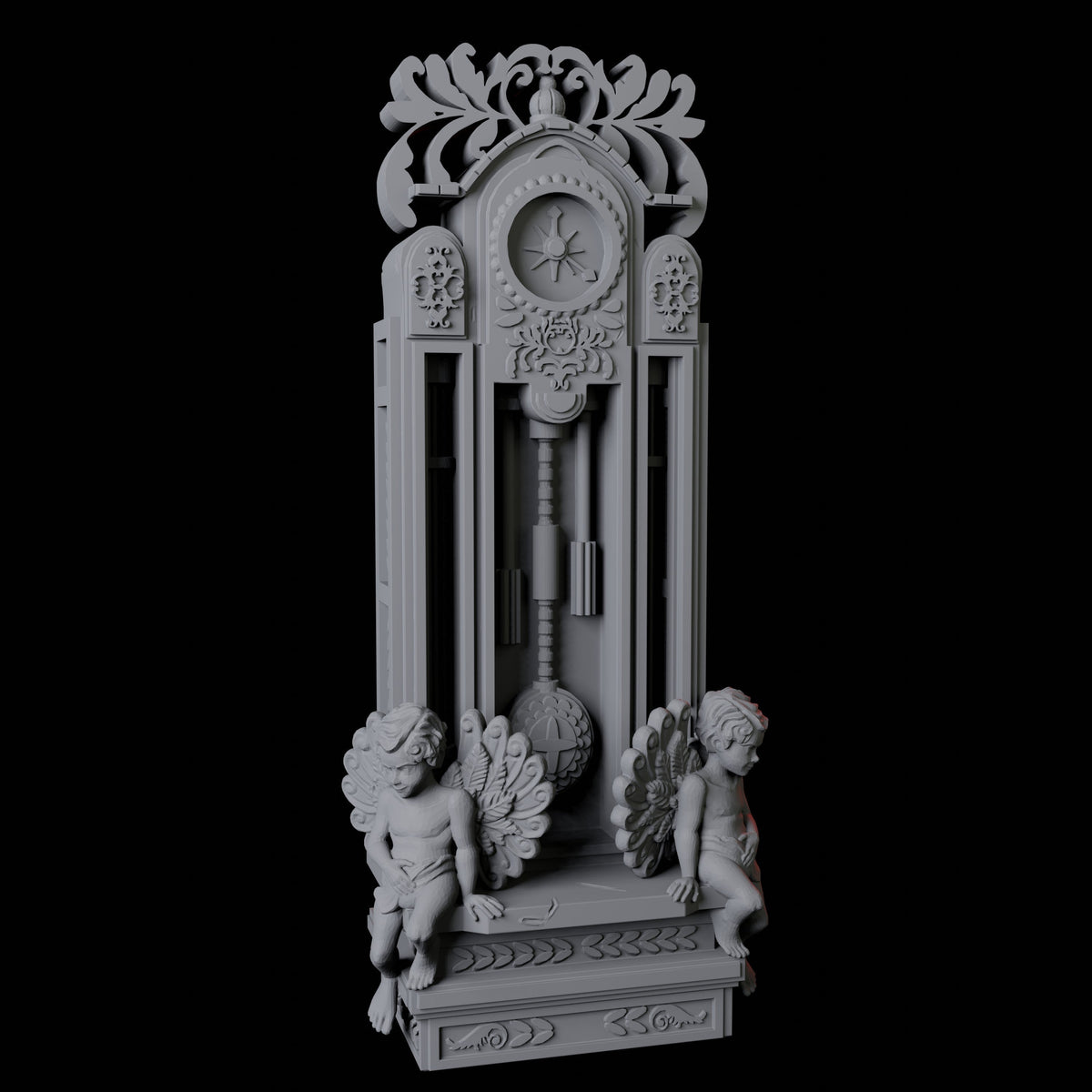 Grandfather Clock Miniature for Dungeons and Dragons, Pathfinder or other TTRPGs