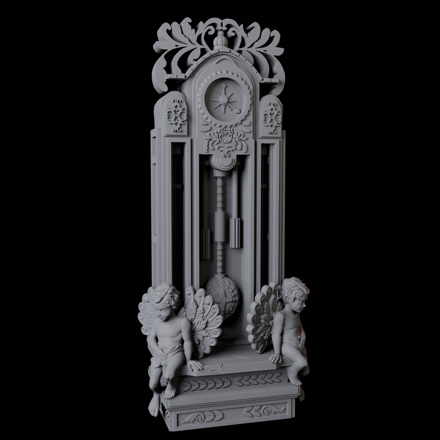 Grandfather Clock Miniature for Dungeons and Dragons, Pathfinder or other TTRPGs