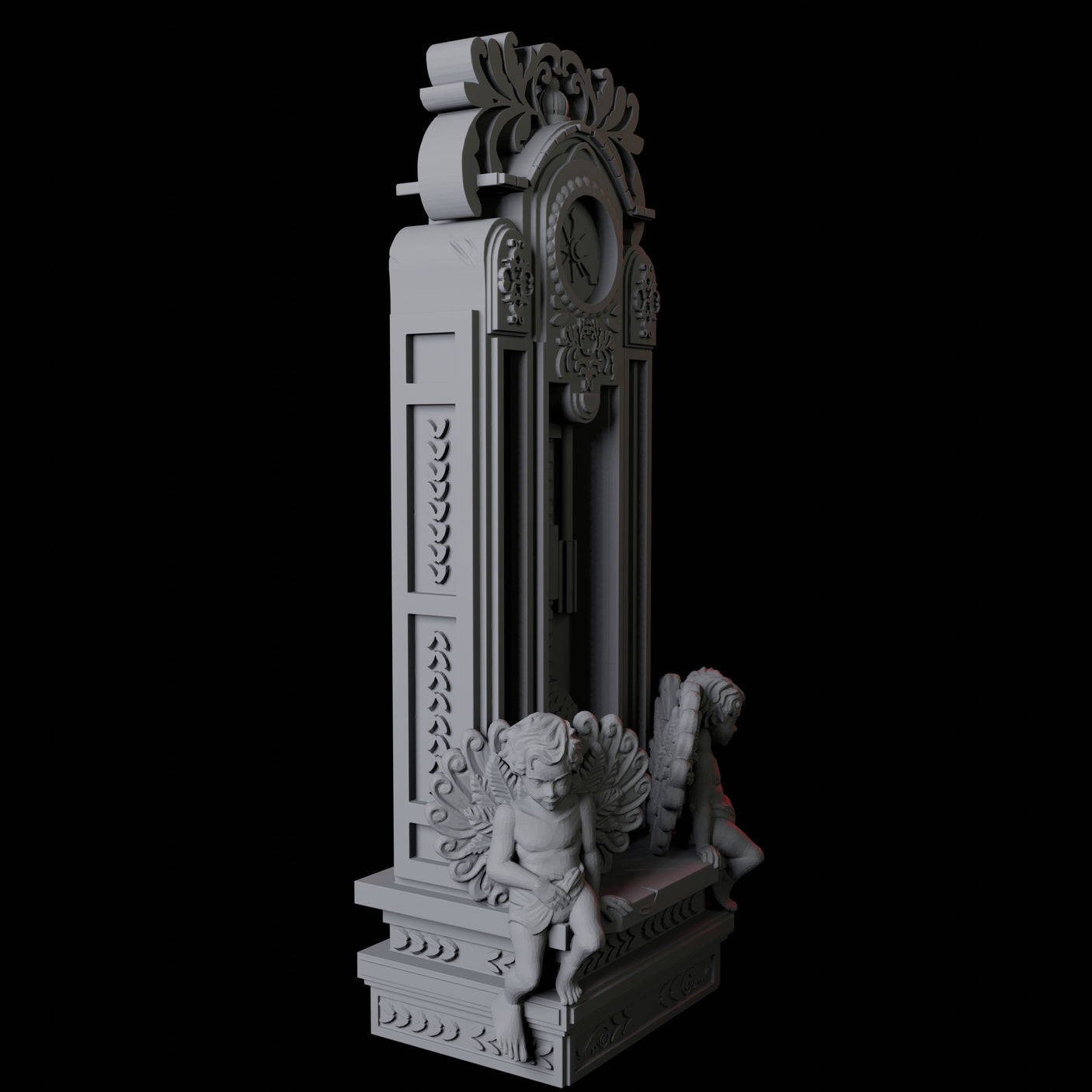 Grandfather Clock Miniature for Dungeons and Dragons, Pathfinder or other TTRPGs