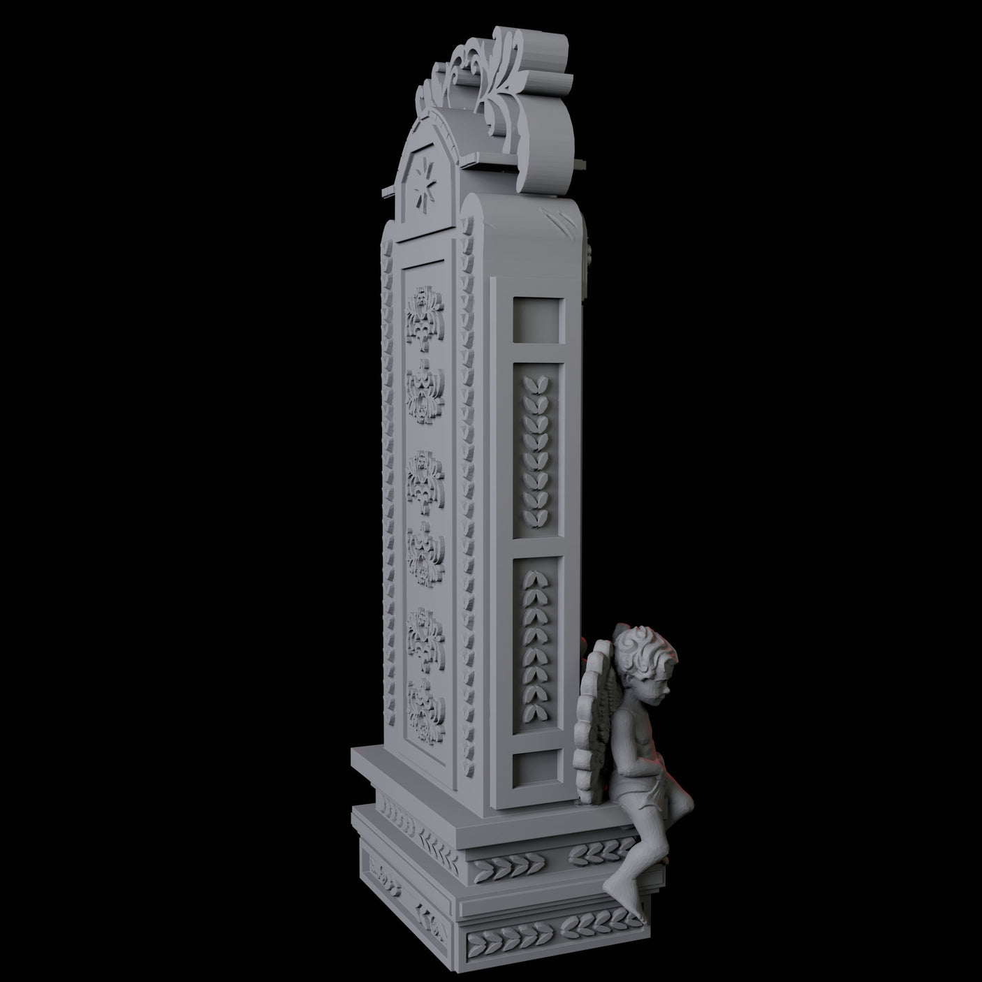 Grandfather Clock Miniature for Dungeons and Dragons, Pathfinder or other TTRPGs
