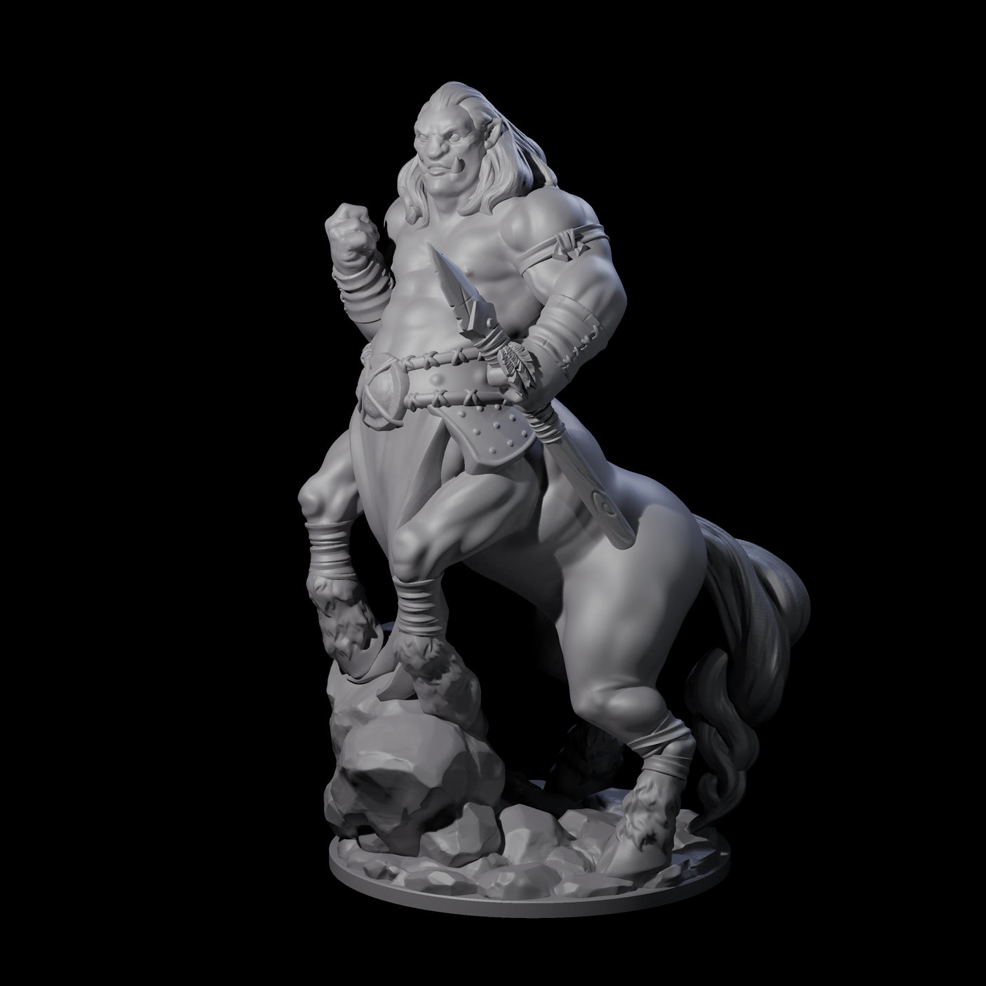 Grasping Centaur Warrior Miniature for Dungeons and Dragons, Pathfinder or other TTRPGs