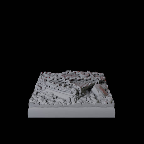 Graveyard Base Pack - 20mm Squares Miniature for Dungeons and Dragons, Pathfinder or other TTRPGs
