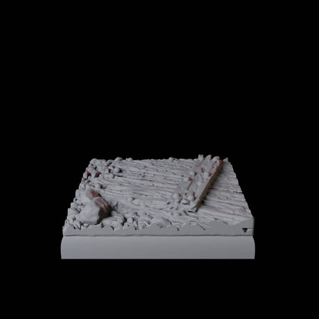 Graveyard Base Pack - 20mm Squares Miniature for Dungeons and Dragons, Pathfinder or other TTRPGs