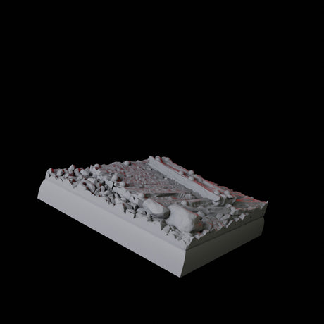 Graveyard Base Pack - 20mm Squares Miniature for Dungeons and Dragons, Pathfinder or other TTRPGs