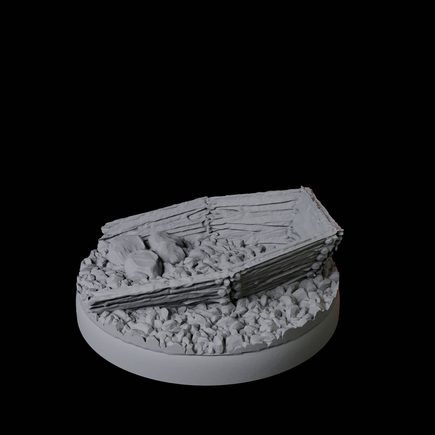 Graveyard Base Pack - 25mm Circles Miniature for Dungeons and Dragons, Pathfinder or other TTRPGs